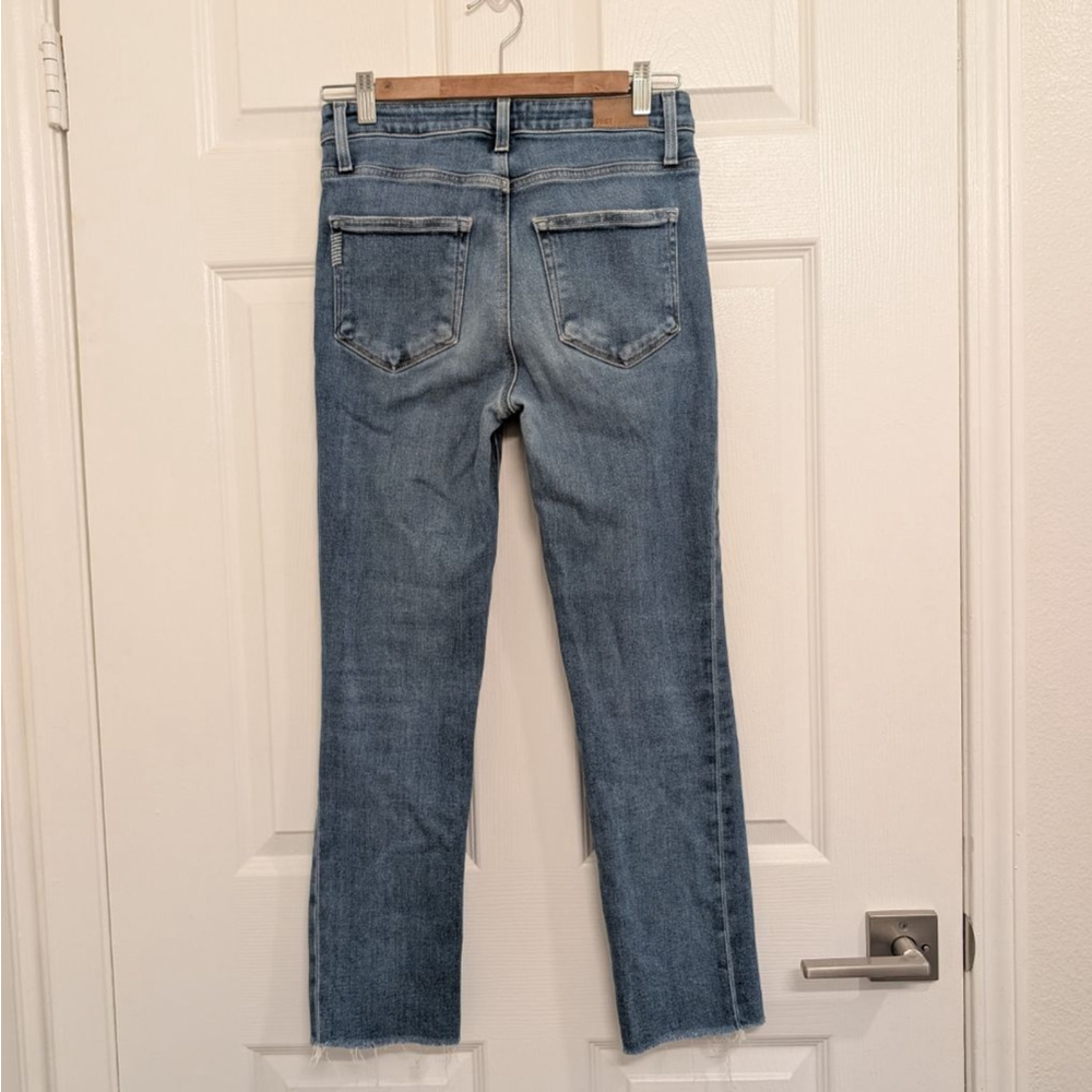 PAIGE Women's Cindy Crop High-Rise Straight-Leg Jeans Size 26